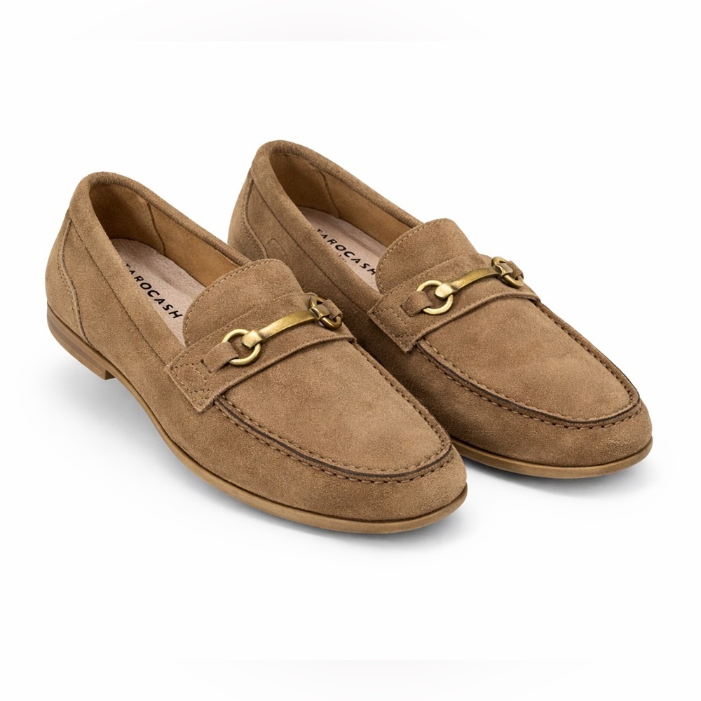 Tarocash Mens Taylor Suede Loafer Size 8 Natural Tan​​​